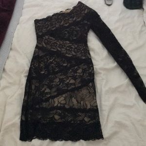 Black lace Bebe cocktail dress